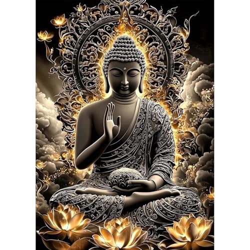 QENSPE Diamond Painting Buddha Diamant Painting 5D Diamond Malerei Kit Erwachsene Lotus Full Diamant Art Malerei Stickerei Set Kreuzstich Bilder Set Home Wand Dekor 30x40cm QENSPE Diamond Painting Buddha Diamant Painting 5D Diamond Malerei Kit Erwachsene Lotus Full Diamant Art Malerei Stickerei Set Kreuzstich Bilder Set Home Wand Dekor 30x40cm von QENSPE