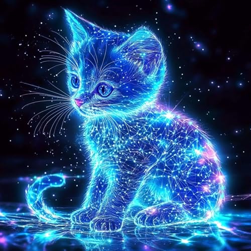 QENSPE Diamond Painting Leuchtendes Kätzchen Diamant Painting 5D Diamond Malerei Kit Erwachsene Katze Full Diamant Art Malerei Stickerei Set Kreuzstich Bilder Set Home Wand Dekor 30x340cm QENSPE Diamond Painting Leuchtendes Kätzchen Diamant Painting 5D Diamond Malerei Kit Erwachsene Katze Full Diamant Art Malerei Stickerei Set Kreuzstich Bilder Set Home Wand Dekor 30x340cm von QENSPE