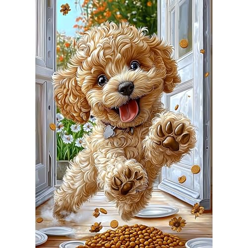 QENSPE Diamond Painting Pudel Welpe Diamant Painting 5D Diamond Malerei Kit Erwachsene Hund Full Diamant Art Malerei Stickerei Set Kreuzstich Bilder Set Home Wand Dekor 30x40cm QENSPE Diamond Painting Pudel Welpe Diamant Painting 5D Diamond Malerei Kit Erwachsene Hund Full Diamant Art Malerei Stickerei Set Kreuzstich Bilder Set Home Wand Dekor 30x40cm von QENSPE