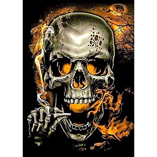 QENSPE Diamond Painting Halloween Schädel Diamant Painting Bilder 5D Diamond Painting Erwachsene Schädel Halloween Full Diamant Bilder Malerei Stickerei Set Kreuzstich Bilder 30x40cm QENSPE Diamond Painting Halloween Schädel Diamant Painting Bilder 5D Diamond Painting Erwachsene Schädel Halloween Full Diamant Bilder Malerei Stickerei Set Kreuzstich Bilder 30x40cm von QENSPE