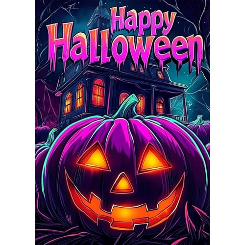 QENSPE Halloween Diamond Painting Kit Erwachsene, Diamond Art Schrecklicher Kürbis, 5D Diamant Malerei DIY Gems Kreuznähte Diamants Kunst Handwerk für Haus Zimmer Wand Dekor 30x40cm QENSPE Halloween Diamond Painting Kit Erwachsene, Diamond Art Schrecklicher Kürbis, 5D Diamant Malerei DIY Gems Kreuznähte Diamants Kunst Handwerk für Haus Zimmer Wand Dekor 30x40cm von QENSPE