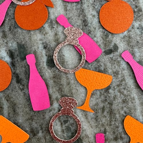 100 Stück Veuve Before Vows Konfetti-Party-Dekoration, Brautparty, Foto-Requisiten, Diamant, Champagner, Rosa, Rot, Orange, rundes Konfetti für Brautparty 100 Stück Veuve Before Vows Konfetti-Party-Dekoration, Brautparty, Foto-Requisiten, Diamant, Champagner, Rosa, Rot, Orange, rundes Konfetti für Brautparty von QENWWENG
