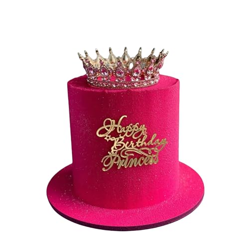 Happy Queen Kuchendekoration, Acryl, Happy Birthday, Kuchendekoration für Frauen, Mädchen, Geburtstag, Königin, Kuchendekoration, Hochzeit, Geburtstag, Verlobung, Brautparty (Gold) von QENWWENG