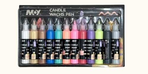 QESSUVNC 12 Wachsstifte FüR Kerzen, 28ml Kerzenstifte, Kreatives Kerzen Bemalen Set FüR Dekoration, Design, Malen, Taufkerzen Selbst Herstellen,Ideal FüR Diy-Projekte QESSUVNC 12 Wachsstifte FüR Kerzen, 28ml Kerzenstifte, Kreatives Kerzen Bemalen Set FüR Dekoration, Design, Malen, Taufkerzen Selbst Herstellen,Ideal FüR Diy-Projekte von QESSUVNC