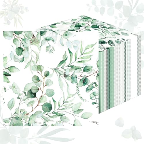 Servietten Hochzeit, 40 Stück Servietten Eukalyptus Vintage Servietten Grün Servietten Kommunion Papierservietten für Baby Shower Party Geburtstag Hochzeit Tisch Dekoration 33x33cm Servietten Hochzeit, 40 Stück Servietten Eukalyptus Vintage Servietten Grün Servietten Kommunion Papierservietten für Baby Shower Party Geburtstag Hochzeit Tisch Dekoration 33x33cm von QFECT