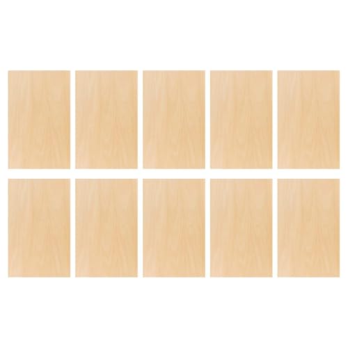 QFEHTHSK 10 Stück Bastel-Holzbretter, DIY-Bastelmaterialien, Holzbretter Zum Basteln, Heimdekorationskreationen, Mehrzweck-Holzspäne von QFEHTHSK