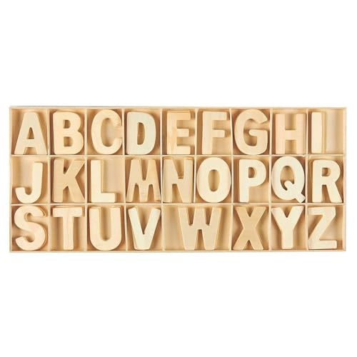 QFEHTHSK 130 Stück Holzbuchstaben, DIY-Holzhandwerk, Holzdekorationen, Heimdekorationen, Scrabble-Alphabet-Spielzeug, Lernhilfen QFEHTHSK 130 Stück Holzbuchstaben, DIY-Holzhandwerk, Holzdekorationen, Heimdekorationen, Scrabble-Alphabet-Spielzeug, Lernhilfen von QFEHTHSK