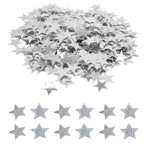 QFEHTHSK 15G Silber Stern Konfetti, Glitzer Stern Konfetti, Geburtstag Party Deko, Tischdeko Konfetti, Geeignet Für Geburtstage Und Hochzeitsfeiern QFEHTHSK 15G Silber Stern Konfetti, Glitzer Stern Konfetti, Geburtstag Party Deko, Tischdeko Konfetti, Geeignet Für Geburtstage Und Hochzeitsfeiern von QFEHTHSK