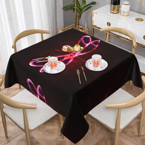 QGGHNISD Glänzende Libellen-Tischdecke, quadratisch, wasserabweisend und knitterfrei, dekorative Tischdecke, geeignet für Hochzeiten im Innen- und Außenbereich, Hochzeiten, Partys, Picknicks QGGHNISD Glänzende Libellen-Tischdecke, quadratisch, wasserabweisend und knitterfrei, dekorative Tischdecke, geeignet für Hochzeiten im Innen- und Außenbereich, Hochzeiten, Partys, Picknicks von QGGHNISD