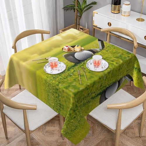 QGGHNISD Quadratische Golf-Tischdecke, wasserabweisend und knitterfrei, dekorative Tischdecke, geeignet für Hochzeiten im Innen- und Außenbereich, Hochzeiten, Partys, Picknicks, Dekorationen im QGGHNISD Quadratische Golf-Tischdecke, wasserabweisend und knitterfrei, dekorative Tischdecke, geeignet für Hochzeiten im Innen- und Außenbereich, Hochzeiten, Partys, Picknicks, Dekorationen im von QGGHNISD