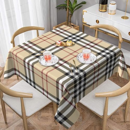 QGGHNISD Quadratische Tischdecke, kariert, wasserabweisend und knitterfrei, dekorative Tischdecke, geeignet für Hochzeiten im Innen- und Außenbereich, Hochzeiten, Partys, Picknicks, Dekorationen im QGGHNISD Quadratische Tischdecke, kariert, wasserabweisend und knitterfrei, dekorative Tischdecke, geeignet für Hochzeiten im Innen- und Außenbereich, Hochzeiten, Partys, Picknicks, Dekorationen im von QGGHNISD