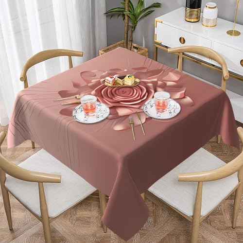 QGGHNISD Quadratische Tischdecke, wasserabweisend und knitterfrei, dekorative Tischdecke, geeignet für Hochzeiten im Innen- und Außenbereich, Hochzeiten, Partys, Picknicks, Dekorationen im QGGHNISD Quadratische Tischdecke, wasserabweisend und knitterfrei, dekorative Tischdecke, geeignet für Hochzeiten im Innen- und Außenbereich, Hochzeiten, Partys, Picknicks, Dekorationen im von QGGHNISD
