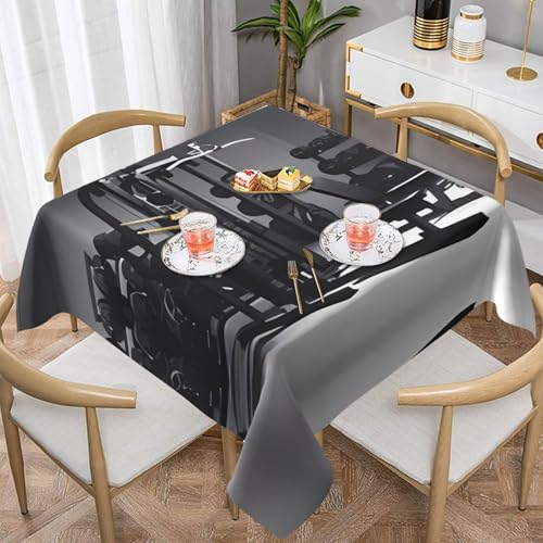 QGGHNISD Quadratische Tischdecke für Fitnessgeräte, wasserabweisend und knitterfrei, dekorative Tischdecke, geeignet für Hochzeiten im Innen- und Außenbereich, Hochzeiten, Partys, Picknicks QGGHNISD Quadratische Tischdecke für Fitnessgeräte, wasserabweisend und knitterfrei, dekorative Tischdecke, geeignet für Hochzeiten im Innen- und Außenbereich, Hochzeiten, Partys, Picknicks von QGGHNISD