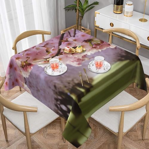 QGGHNISD Quadratische Tischdecke mit Kirschblüten, wasserabweisend und knitterfrei, dekorative Tischdecke, geeignet für Hochzeiten im Innen- und Außenbereich, Hochzeiten, Partys, Picknicks QGGHNISD Quadratische Tischdecke mit Kirschblüten, wasserabweisend und knitterfrei, dekorative Tischdecke, geeignet für Hochzeiten im Innen- und Außenbereich, Hochzeiten, Partys, Picknicks von QGGHNISD
