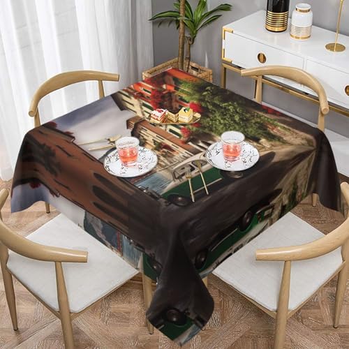 QGGHNISD Schöne quadratische Tischdecke aus Italien, wasserabweisend und knitterfrei, dekorative Tischdecke, geeignet für Hochzeiten im Innen- und Außenbereich, Hochzeiten, Partys, Picknicks QGGHNISD Schöne quadratische Tischdecke aus Italien, wasserabweisend und knitterfrei, dekorative Tischdecke, geeignet für Hochzeiten im Innen- und Außenbereich, Hochzeiten, Partys, Picknicks von QGGHNISD