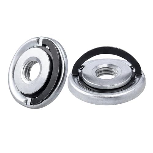 2 Stück 45 mm M14 Schnellspannmuttern Winkelschleifer Feststellflanschmutter Schnellspannmutter Ersatzteile Druckplattenverschluss für die meisten Winkelschleifer 2 Stück 45 mm M14 Schnellspannmuttern Winkelschleifer Feststellflanschmutter Schnellspannmutter Ersatzteile Druckplattenverschluss für die meisten Winkelschleifer von QGH