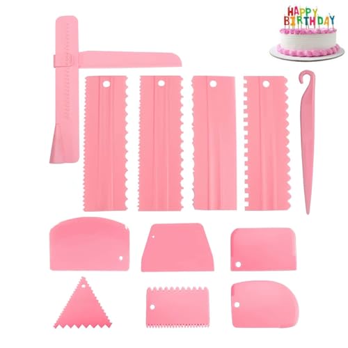 QHFlashbuy 12 Stück Kuchenschaber,Tortenspachtel Plastik,Tortenschaber Kuchen Glätter,Verstellbar Glatter Kuchenspachtel,Cake Scraper für DIY Buttercreme Backwerkzeug. QHFlashbuy 12 Stück Kuchenschaber,Tortenspachtel Plastik,Tortenschaber Kuchen Glätter,Verstellbar Glatter Kuchenspachtel,Cake Scraper für DIY Buttercreme Backwerkzeug. von QHFlashbuy