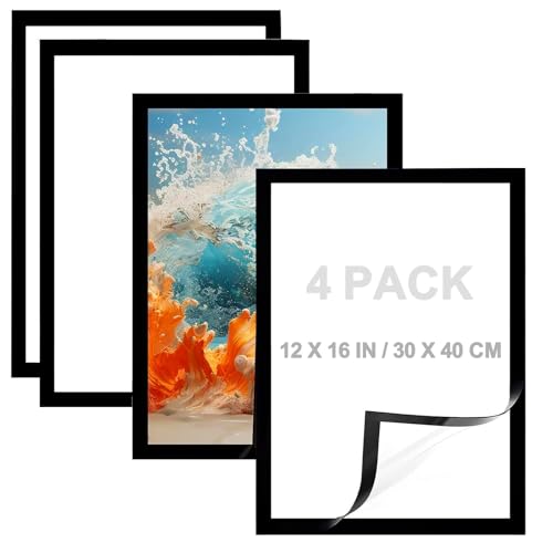 QHKLEW 4 Stück Diamond Painting Rahmen, 30x40 cm Diamant Malerei Bilderrahmen, Selbstklebender Magnetischer Bilderrahmen, für Diamant Malerei Wanddekoration, Innenmaß 25x35cm QHKLEW 4 Stück Diamond Painting Rahmen, 30x40 cm Diamant Malerei Bilderrahmen, Selbstklebender Magnetischer Bilderrahmen, für Diamant Malerei Wanddekoration, Innenmaß 25x35cm von QHKLEW