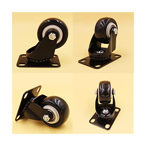 QHLMLL Lenkrolle, 4 Stück, schwarz, 3,8 cm, Gummi, drehbar, für Bürostühle, strapazierfähig, 50 kg, Lenkrolle, Trolley, Möbelbeschläge, PU-Lenkrollen QHLMLL Lenkrolle, 4 Stück, schwarz, 3,8 cm, Gummi, drehbar, für Bürostühle, strapazierfähig, 50 kg, Lenkrolle, Trolley, Möbelbeschläge, PU-Lenkrollen von QHLMLL
