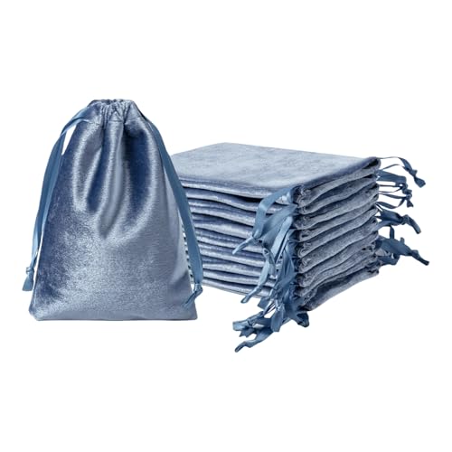 QIANF 12 x marineblaue Samtbeutel mit Kordelzug, 10,2 x 15,2 cm, kleine Geschenktüten aus Samtstoff, Schmuckbeutel zur Aufbewahrung, Hochzeit, Party, Gastgeschenk, Weihnachten QIANF 12 x marineblaue Samtbeutel mit Kordelzug, 10,2 x 15,2 cm, kleine Geschenktüten aus Samtstoff, Schmuckbeutel zur Aufbewahrung, Hochzeit, Party, Gastgeschenk, Weihnachten von QIANF