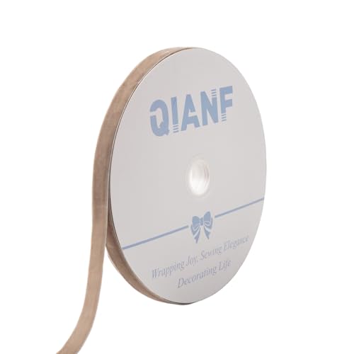 QIANF Samtband, Vintage-Kamelmuster, 1,6 cm x 22,7 m, Weihnachtsband für Geschenkverpackungen, Basteln, Weihnachtsbaumschmuck, Girlande, Dekorationen QIANF Samtband, Vintage-Kamelmuster, 1,6 cm x 22,7 m, Weihnachtsband für Geschenkverpackungen, Basteln, Weihnachtsbaumschmuck, Girlande, Dekorationen von QIANF
