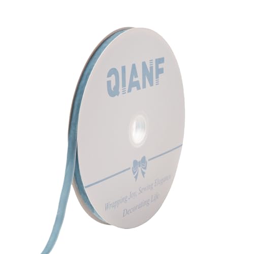 QIANF Samtband im Vintage-Stil, 1,9 cm x 22,7 m, Weihnachtsband für Geschenkverpackungen, Basteln, Weihnachtsbaumschmuck, Girlande, Dekorationen QIANF Samtband im Vintage-Stil, 1,9 cm x 22,7 m, Weihnachtsband für Geschenkverpackungen, Basteln, Weihnachtsbaumschmuck, Girlande, Dekorationen von QIANF