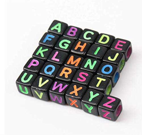 300 Stück 6 mm gemischte schwarze Basis Würfel Buchstabenperlen für Schmuckherstellung schwarz bunt Alphabet Acryl Abstandshalter lose Abstandshalter Perlen DIY Armband Großhandel QIANGHAN 300 Stück 6 mm gemischte schwarze Basis Würfel Buchstabenperlen für Schmuckherstellung schwarz bunt Alphabet Acryl Abstandshalter lose Abstandshalter Perlen DIY Armband Großhandel QIANGHAN von QIANGHAN