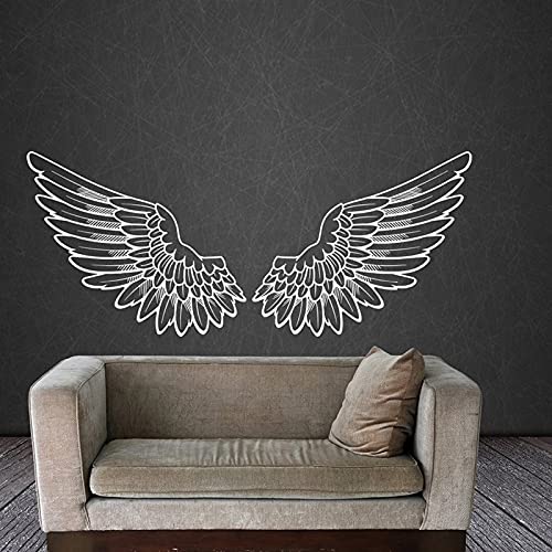 QIANGTOU Engelsflügel Wandtattoo Vinyl Aufkleber Abziehbilder Vogel Gott Große Flügel Wohnkultur Kunstwand Schlafzimmer Wohnheim Kinderzimmer Wohnzimmer 176x73cm QIANGTOU Engelsflügel Wandtattoo Vinyl Aufkleber Abziehbilder Vogel Gott Große Flügel Wohnkultur Kunstwand Schlafzimmer Wohnheim Kinderzimmer Wohnzimmer 176x73cm von QIANGTOU
