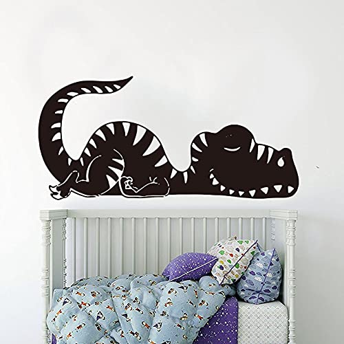 QIANGTOU Große schlafende Dinosaurier Tier Wandaufkleber Cartoon Welt Park Dino T-Rex Wandtattoo Kinderzimmer Schlafzimmer Vinyl Dekor 54x113cm QIANGTOU Große schlafende Dinosaurier Tier Wandaufkleber Cartoon Welt Park Dino T-Rex Wandtattoo Kinderzimmer Schlafzimmer Vinyl Dekor 54x113cm von QIANGTOU