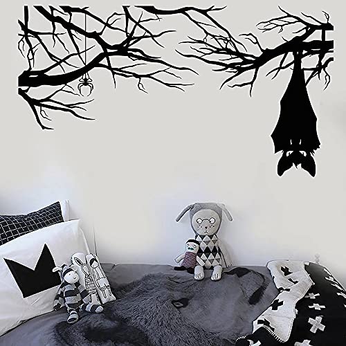 QIANGTOU Halloween Wandaufkleber Cartoon Gothic Spinne Fledermaus Auf AST Vinyl Wandtattoo Für Wohnzimmer Kindergarten Kinderzimmer Dekoration 42x76cm QIANGTOU Halloween Wandaufkleber Cartoon Gothic Spinne Fledermaus Auf AST Vinyl Wandtattoo Für Wohnzimmer Kindergarten Kinderzimmer Dekoration 42x76cm von QIANGTOU
