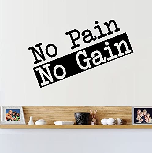 QIANGTOU No Pain No Gain Wandaufkleber Inspirierende Schriftzug Wandtattoos Kunst Wandbilder Vinyl Kinder Kinderzimmer Dekoration Schlafzimmer 73x113cm QIANGTOU No Pain No Gain Wandaufkleber Inspirierende Schriftzug Wandtattoos Kunst Wandbilder Vinyl Kinder Kinderzimmer Dekoration Schlafzimmer 73x113cm von QIANGTOU