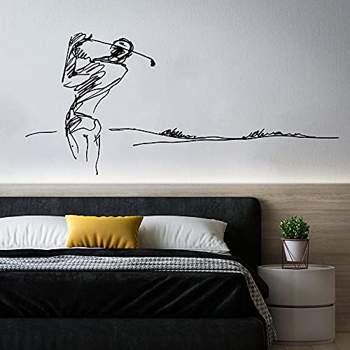 QIANGTOU abstrakte Golf Wandtattoo Loch Aufkleber Hockeyschläger Wandaufkleber Vinyl Aufkleber Home Interior Room Decoration Wallpaper 161x73cm QIANGTOU abstrakte Golf Wandtattoo Loch Aufkleber Hockeyschläger Wandaufkleber Vinyl Aufkleber Home Interior Room Decoration Wallpaper 161x73cm von QIANGTOU