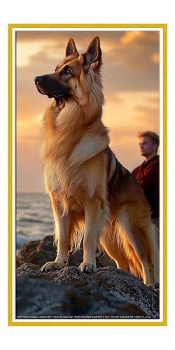 DIY Diamant Painting Tiere Hunde, Diamond Painting Erwachsene Groß xxl, 5D Diamant Malerei Kunst Bilder, Mosaikherstellung, Geeignet Als Kinder Geschenk, Zur Entspannung und Als Wanddeko 50x100cm t122 DIY Diamant Painting Tiere Hunde, Diamond Painting Erwachsene Groß xxl, 5D Diamant Malerei Kunst Bilder, Mosaikherstellung, Geeignet Als Kinder Geschenk, Zur Entspannung und Als Wanddeko 50x100cm t122 von QIANLUOO