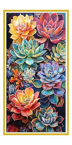 Diamond Painting Erwachsene Groß xxl, Diamant Painting Bilder Fleischpflanzen, 5D Diamant Malerei Set für Anfänger, DIY Mosaikherstellung Bastelset für Haus Wanddeko, Geschenke Frauen 50x100cm Y-148 Diamond Painting Erwachsene Groß xxl, Diamant Painting Bilder Fleischpflanzen, 5D Diamant Malerei Set für Anfänger, DIY Mosaikherstellung Bastelset für Haus Wanddeko, Geschenke Frauen 50x100cm Y-148 von QIANLUOO
