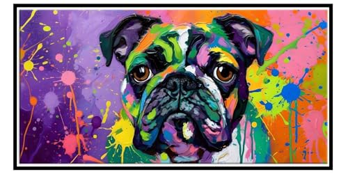 Diamond Painting Erwachsene Groß xxl, Diamant Painting Bilder Tiere Hunde, 5D Diamant Malerei Set für Anfänger, DIY Mosaikherstellung Bastelset für Haus Wanddeko, Geschenke für Frauen 60x120cm Y-112 Diamond Painting Erwachsene Groß xxl, Diamant Painting Bilder Tiere Hunde, 5D Diamant Malerei Set für Anfänger, DIY Mosaikherstellung Bastelset für Haus Wanddeko, Geschenke für Frauen 60x120cm Y-112 von QIANLUOO