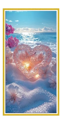 Diamond Painting Erwachsene Groß xxl, Diamant Painting Bilder Winter Meerblick, 5D Diamant Malerei Set für Anfänger, DIY Mosaikherstellung Bastelset für Haus Wanddeko, Geschenke Frauen 60x120cm Y-104 Diamond Painting Erwachsene Groß xxl, Diamant Painting Bilder Winter Meerblick, 5D Diamant Malerei Set für Anfänger, DIY Mosaikherstellung Bastelset für Haus Wanddeko, Geschenke Frauen 60x120cm Y-104 von QIANLUOO