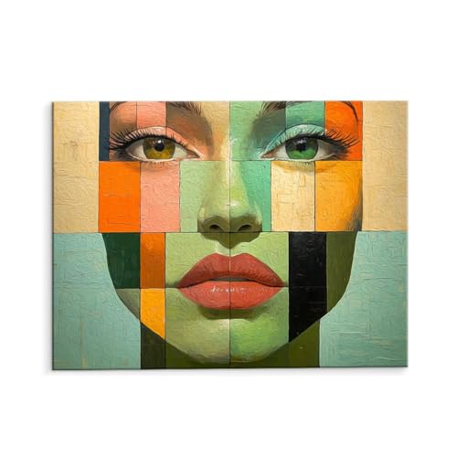 Malen Nach Zahlen Erwachsene Abstrakte Frau, Malen Nach Zahlen Kits mit Pinseln und Acrylfarben, DIY Ölgemälde Set Malen Basteln Leinwand Anfänger, für Wohnzimmer Wanddeko 50 x 70 cm (ungerahmt) y-107 von QIANLUOO