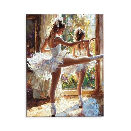 Malen Nach Zahlen Erwachsene Ballett Mädchen, Malen Nach Zahlen Kits mit Pinseln und Acrylfarben, DIY Ölgemälde Set Malen Basteln Leinwand Anfänger, für Wohnzimmer Wanddeko 80 x 110 cm (ungerahmt) y14 Malen Nach Zahlen Erwachsene Ballett Mädchen, Malen Nach Zahlen Kits mit Pinseln und Acrylfarben, DIY Ölgemälde Set Malen Basteln Leinwand Anfänger, für Wohnzimmer Wanddeko 80 x 110 cm (ungerahmt) y14 von QIANLUOO