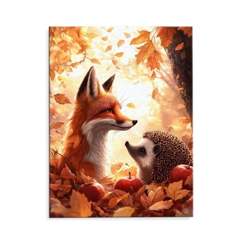 Malen Nach Zahlen Erwachsene Eigel Fuchs, Malen Nach Zahlen Kits mit Pinseln und Acrylfarben, DIY Ölgemälde Set Malen Basteln Leinwand Anfänger, Als Geschenk für Wanddeko, 80 x 110 cm (ungerahmt) y122 von QIANLUOO
