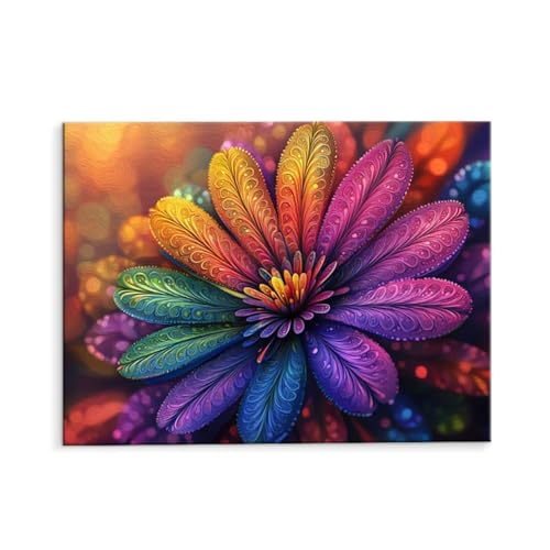 Malen Nach Zahlen Erwachsene Farbe Blumen, Malen Nach Zahlen Kits mit Pinseln und Acrylfarben, DIY Ölgemälde Set Malen Basteln Leinwand Anfänger, Als Geschenk für Wanddeko, 70 x 90 cm (ungerahmt) y-54 von QIANLUOO