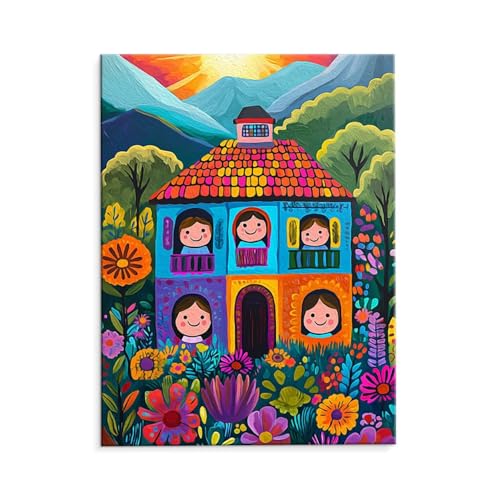 Malen Nach Zahlen Erwachsene Farbe Hütte, Malen Nach Zahlen Kits mit Pinseln und Acrylfarben, DIY Ölgemälde Set Malen Basteln Leinwand Anfänger, Als Geschenk für Wanddeko, 80 x 110 cm (ungerahmt) y-75 Malen Nach Zahlen Erwachsene Farbe Hütte, Malen Nach Zahlen Kits mit Pinseln und Acrylfarben, DIY Ölgemälde Set Malen Basteln Leinwand Anfänger, Als Geschenk für Wanddeko, 80 x 110 cm (ungerahmt) y-75 von QIANLUOO