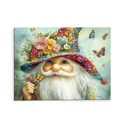 Malen Nach Zahlen Erwachsene Niedlich Dwarf, Malen Nach Zahlen Kits mit Pinseln und Acrylfarben, DIY Ölgemälde Set Malen Basteln Leinwand Anfänger, für Wohnzimmer Wanddeko 70 x 90 cm (ungerahmt) y-550 von QIANLUOO