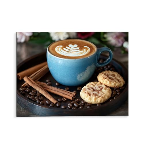 Malen Nach Zahlen Erwachsene Paint by Numbers Adults DIY Ölgemälde Leinwand Set mit 3 Pinsel und Acrylfarben für Home Weihnachten Deko Geburtstag Geschenk - 30 x 40 cm Ohne Rahmen (Kaffee) t-508 von QIANLUOO