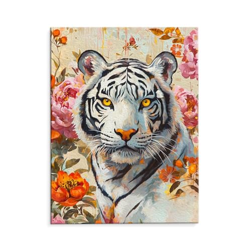Malen Nach Zahlen Erwachsene Weißer Tiger, Malen Nach Zahlen Kits mit Pinseln und Acrylfarben, DIY Ölgemälde Set Malen Basteln Leinwand Anfänger, Als Geschenk für Wanddeko, 50 x 70 cm (ungerahmt) y-19 Malen Nach Zahlen Erwachsene Weißer Tiger, Malen Nach Zahlen Kits mit Pinseln und Acrylfarben, DIY Ölgemälde Set Malen Basteln Leinwand Anfänger, Als Geschenk für Wanddeko, 50 x 70 cm (ungerahmt) y-19 von QIANLUOO