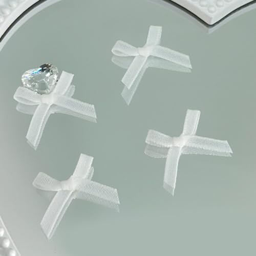 QIANQJL - 10 Stück 3D Wknot Nagel Perlen Bunte Acryl Nagel Perlen mit Nagelband Design von QIANQJL