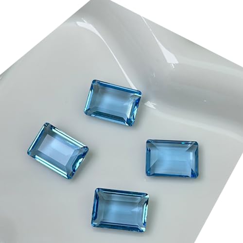 QIANQJL - 10 Stück Nagel-Strasssteine, Glassteine, rechteckige Kristallsteine, klare Nagelverzierungen für Nageldekoration für Damen von QIANQJL