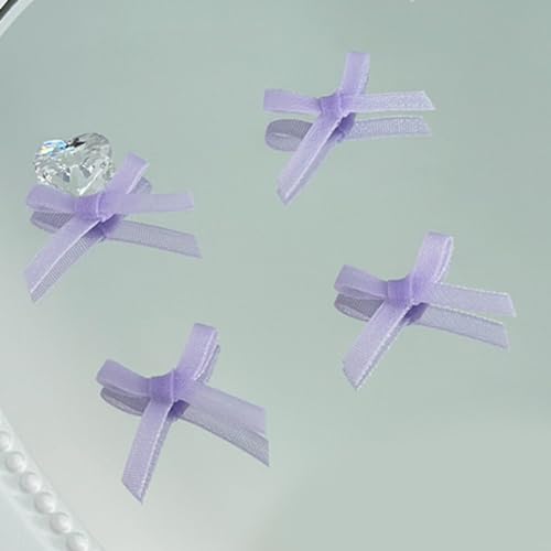 QIANQJL 10 x 3D Wknot bunte Acrylnägel-Perlen mit Nagelstreifen-Design von QIANQJL