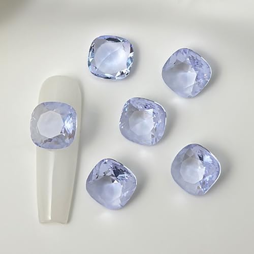 QIANQJL K9 Quadratische Glas-Nagelsteine mit spitzer Unterseite für Nagelkunst und Strasssteine, für Nagelkunst von QIANQJL