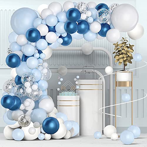 Luftballon Girlande Blau – Blau Ballon Girlande Set, Macaron Blau Ballons mit Konfetti Ballons für Jungen Baby Shower Deko, Geburtstag Party, Hochzeit, Babyparty Dekor Luftballon Girlande Blau – Blau Ballon Girlande Set, Macaron Blau Ballons mit Konfetti Ballons für Jungen Baby Shower Deko, Geburtstag Party, Hochzeit, Babyparty Dekor von QIFU