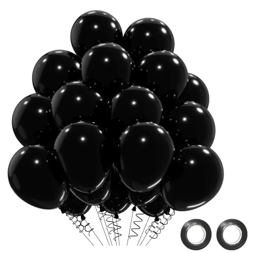 Schwarze Luftballons 52 Stück Schwarze Ballons, Ballons Schwarz Geburtstag Luftballon Helium Balloons Luftballons Schwarz Luftballons Hochzeit Party Deko, 12 Zoll Latexballons Schwarze Luftballons 52 Stück Schwarze Ballons, Ballons Schwarz Geburtstag Luftballon Helium Balloons Luftballons Schwarz Luftballons Hochzeit Party Deko, 12 Zoll Latexballons von QIFU
